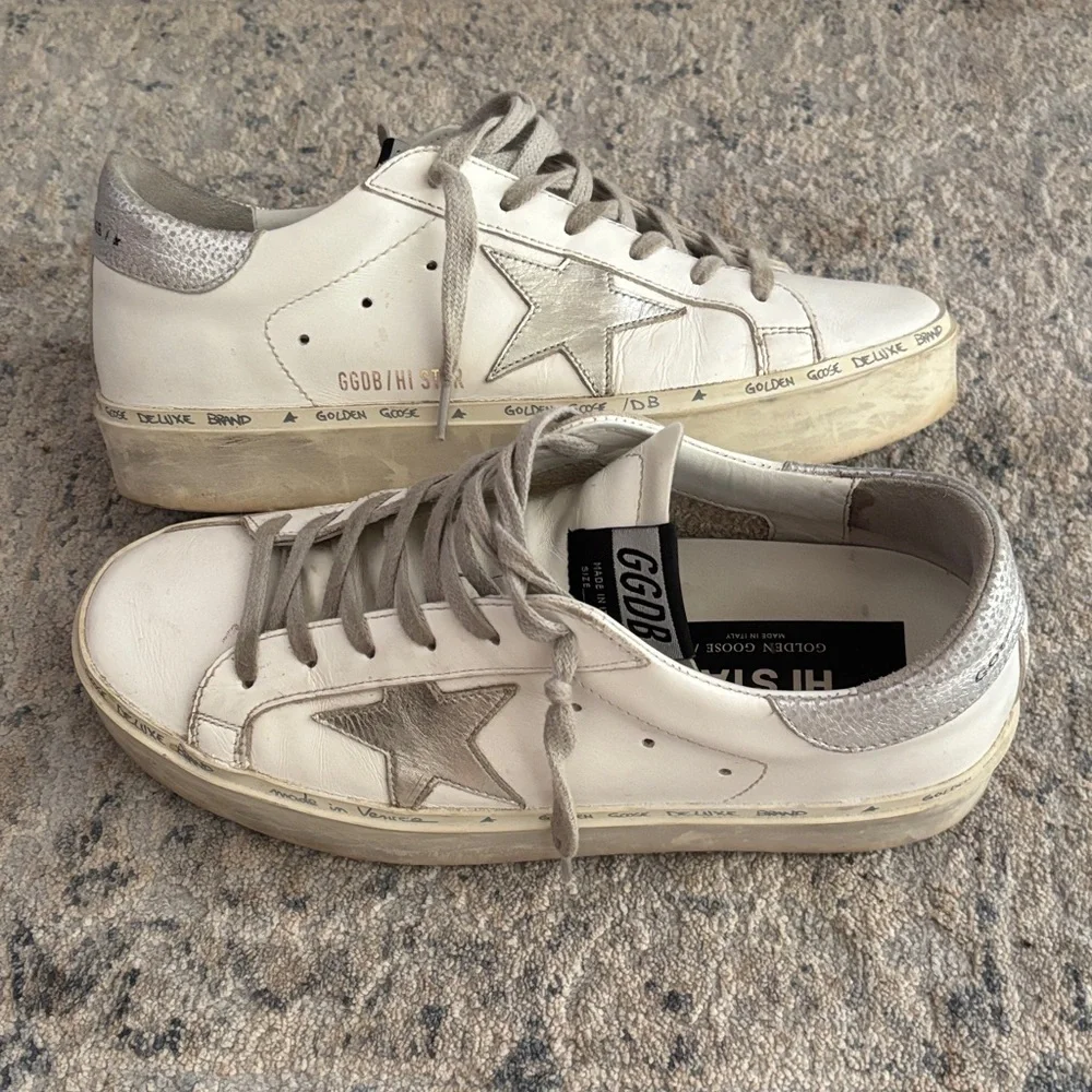 Golden Goose Sneakers Silver Star - Picture 1 of 2